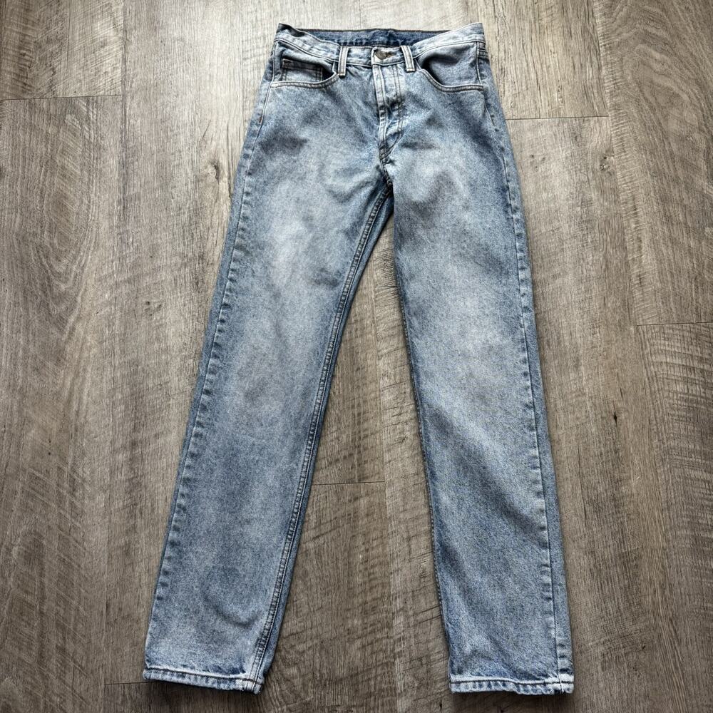 J. GALT Jeans Womens Small Medium Wash Straight Leg Button Fly 100% Cotton